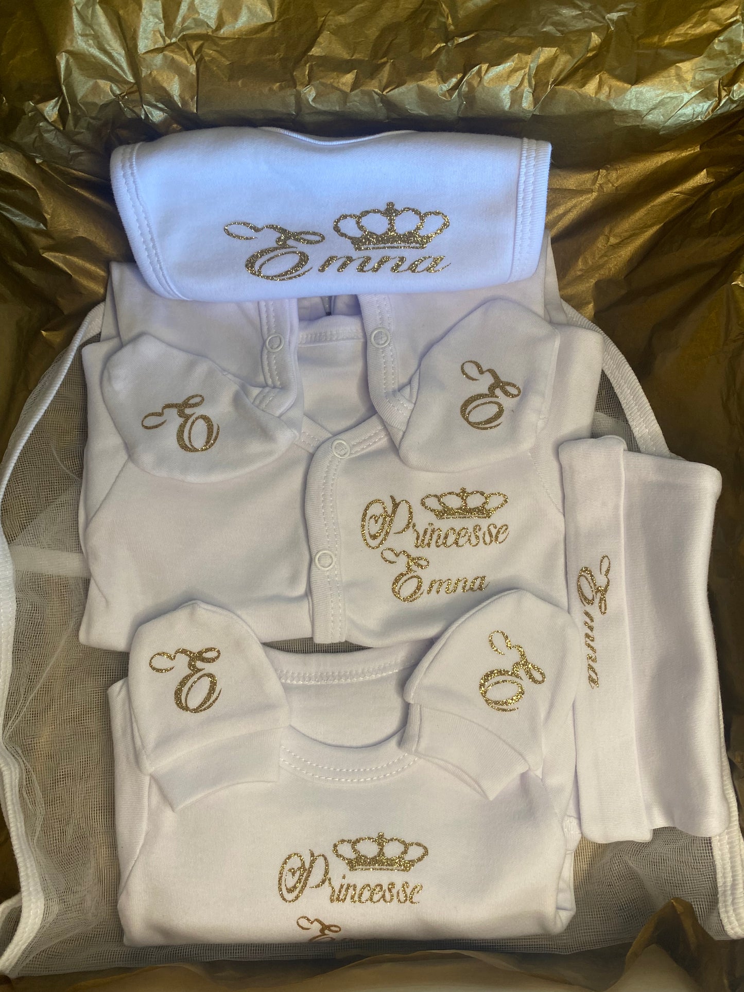 Coffret de naissance Nounou 6 pièces à personnaliser